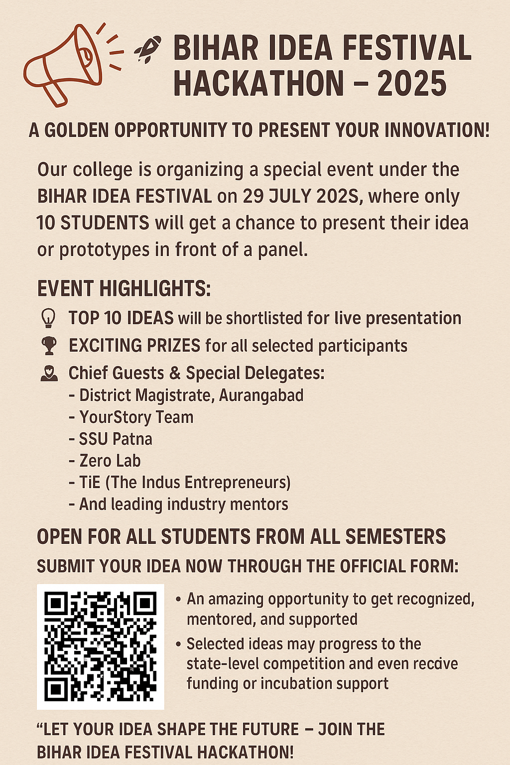 Bihar Idea Festival Hackathon – 2025